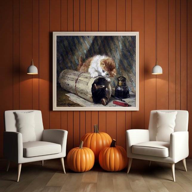 Niedlich Vintag ( 1886 ) Zwei Kittens Poster (Von Creator hochgeladen)