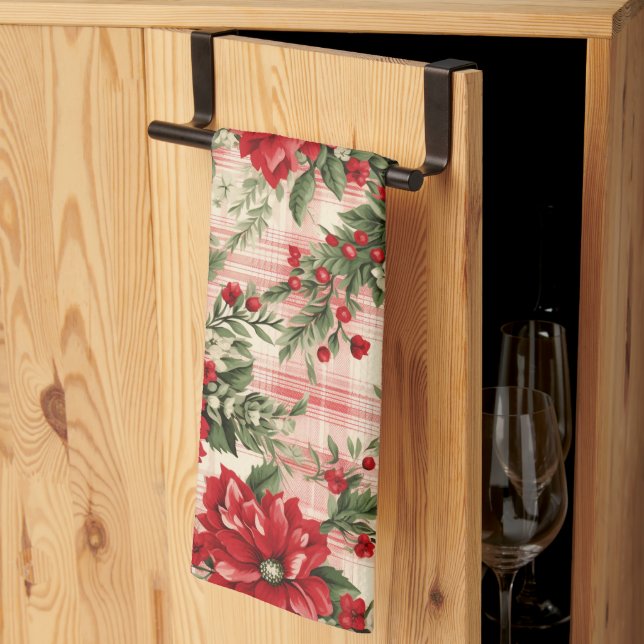 Niedlich Vintag Inspiriert Weihnachtsküche Handtuc Geschirrtuch (Drittel gefaltet)