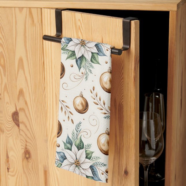 Niedlich Vintag Inspiriert Weihnachtsküche Handtuc Geschirrtuch (Drittel gefaltet)