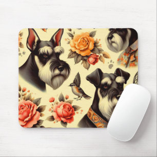 Niedlich Vintag Schnauzer Mousepad