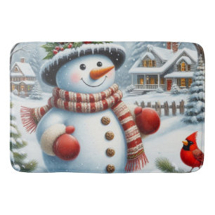 Niedlich, Vintag/Whimsischer Weihnachts-/Wintersch Badematte