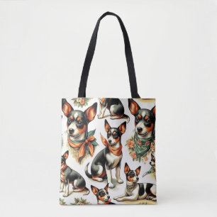 Niedlich Vintage Ratte Terrier Seamless Tasche