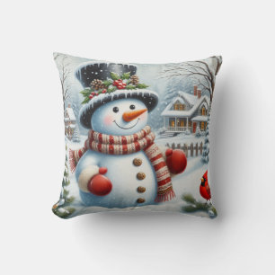 Niedlich, Vintage/Whimsical Weihnachten/Winter Sch Kissen