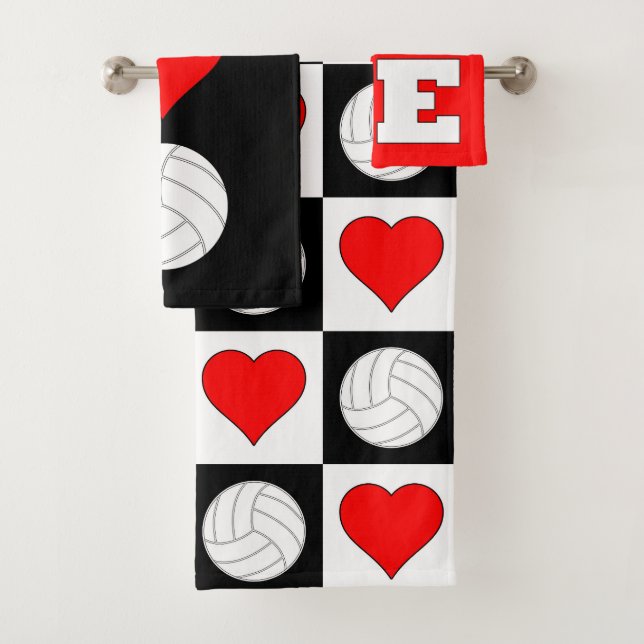 Niedlich Volleyball Lover Badhandtuch Set (Insitu)