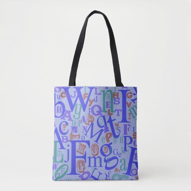Niedlich Von A bis Z Alphabet Fun Design Tasche (Vorderseite)