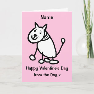 Niedlich von der Hund-Valentinstag-Karte Karte
