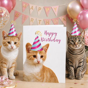 Niedlich von Ihrer Hauskatze Happy Geburtstag Gruß Karte