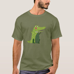 Niedlich Walking Alligator T - Shirt