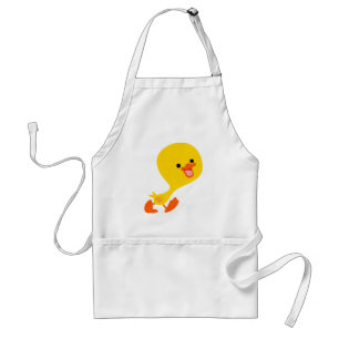 Niedlich Walking Cartoon Duckling Schürze