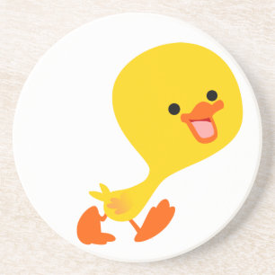 Niedlich Walking Cartoon Duckling Untersetzer
