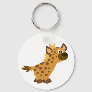 Niedlich Walking Cartoon Hyena Schlüsselanhänger