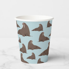 Niedlich Walrus Pattern Pappbecher