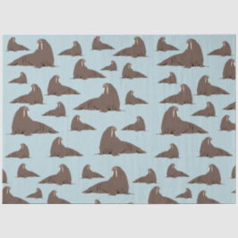 Niedlich Walrus Pattern Seidenpapier