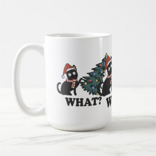 Niedlich, was die lustige Katze in Hut mit Baumwei Kaffeetasse
