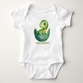 Niedlich Watercolor Babysaurus Dinosaurier Baby Strampler