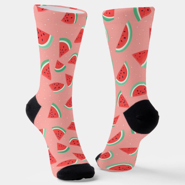 Niedlich Watermelon Socken (Gewinkelt)
