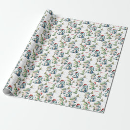 Niedlich Weihnachten Dinosaurier Personalisiert Geschenkpapier