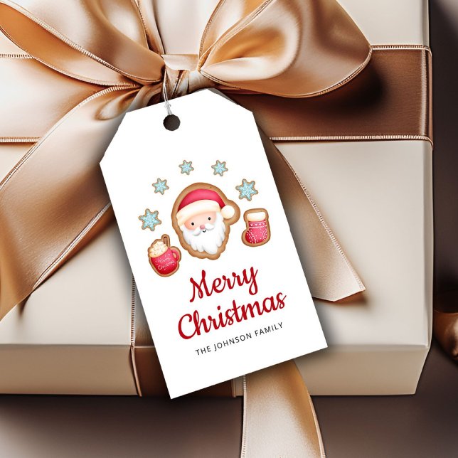 Niedlich Weihnachten Geschenkanhänger (Cute Santa Merry Christmas Gift Tags)