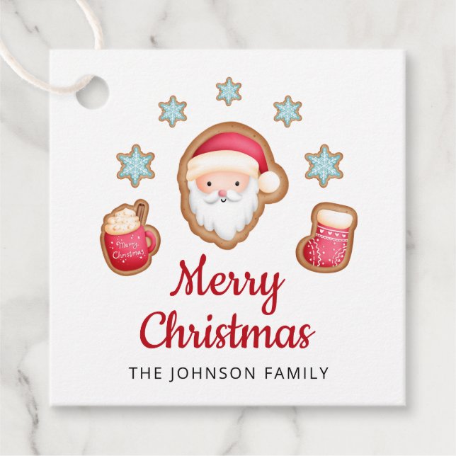 Niedlich Weihnachten Geschenkanhänger (Vorderseite)