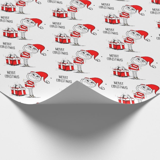 Niedlich Weihnachten Geschenkpapier (Ecke)