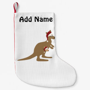 Niedlich Weihnachten Kangaroos Kleiner Weihnachtsstrumpf