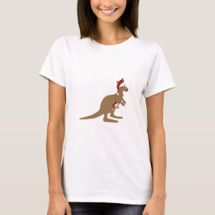 Niedlich Weihnachten Kangaroos T-Shirt