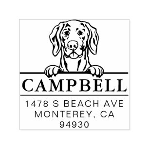 Niedlich Weimaraner Custom Dog Address Briefmarke Permastempel