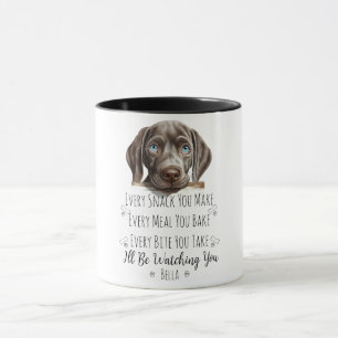 Niedlich Weimaraner Hund Funny Custom Tasse
