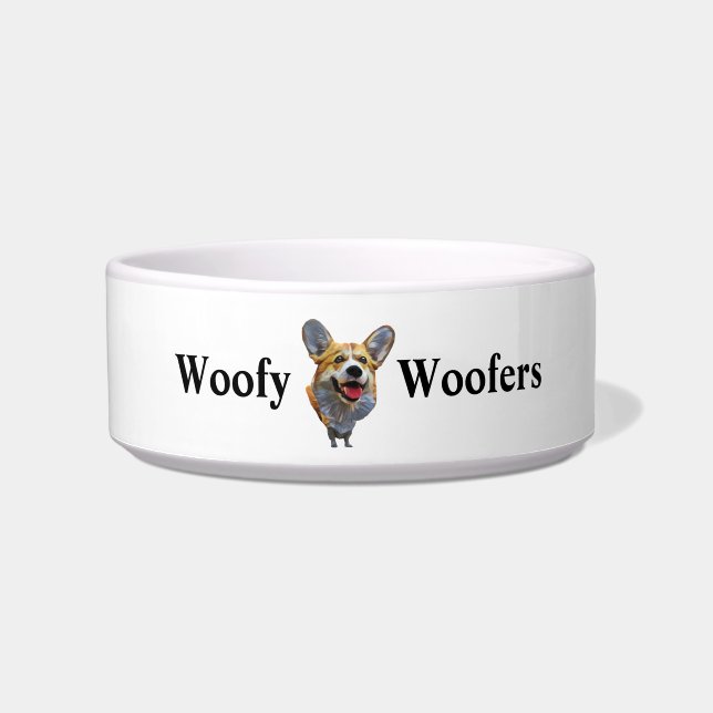 Niedlich Welsh Corgi Dog Bowl Napf (Vorderseite)