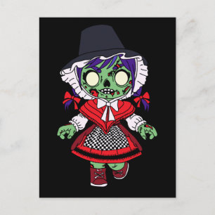 Niedlich Welsh Zombie Postkarte