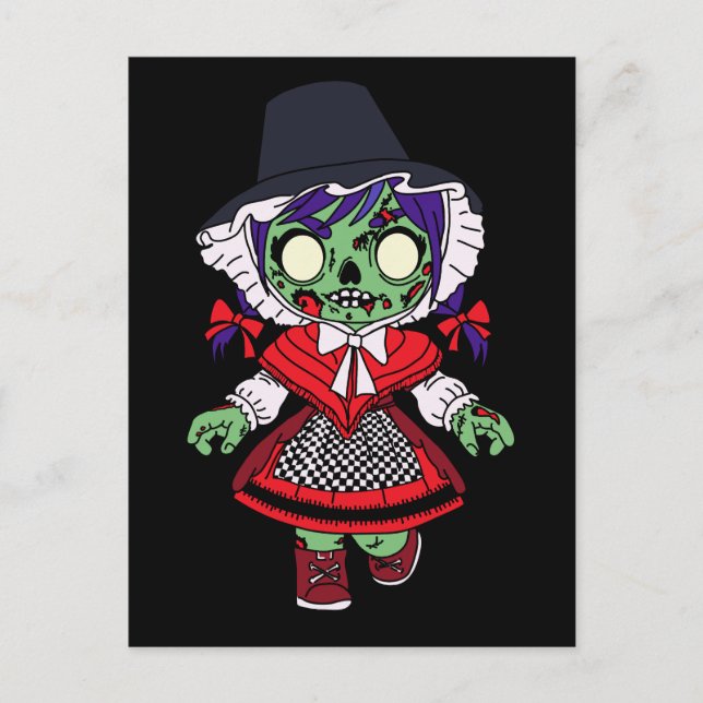 Niedlich Welsh Zombie Postkarte (Vorderseite)