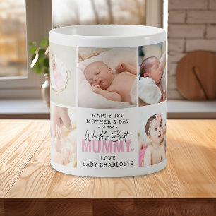 Niedlich "Welten Beste Mama" 1. Muttertag Rosa Kaffeetasse