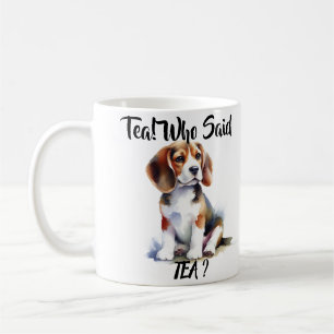 Niedlich'' Wer sagte Tee'' Browns Beagle Kaffeetasse