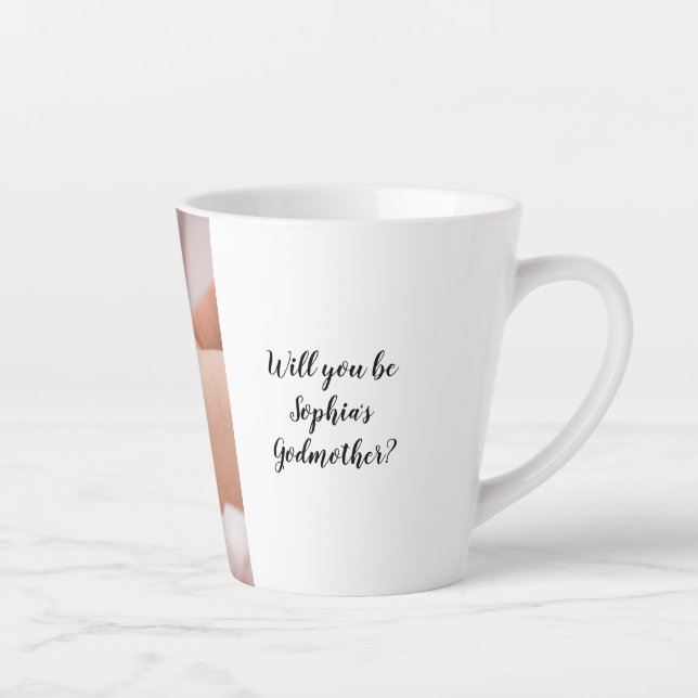 Niedlich werden Sie das Godvater Baby Foto Christe Milchtasse (Rechts)