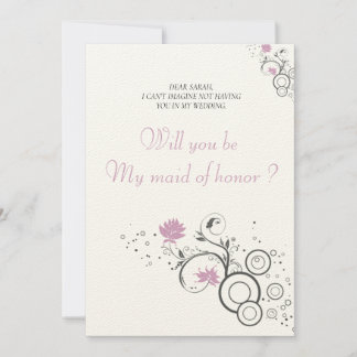 niedlich werden Sie meine Einladung zur Trauzeugin