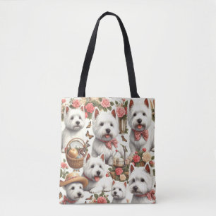 Niedlich West Highland White Terrier Nahtlos Tasche