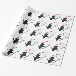 Niedlich Westie Dogs Art Geschenkpapier
