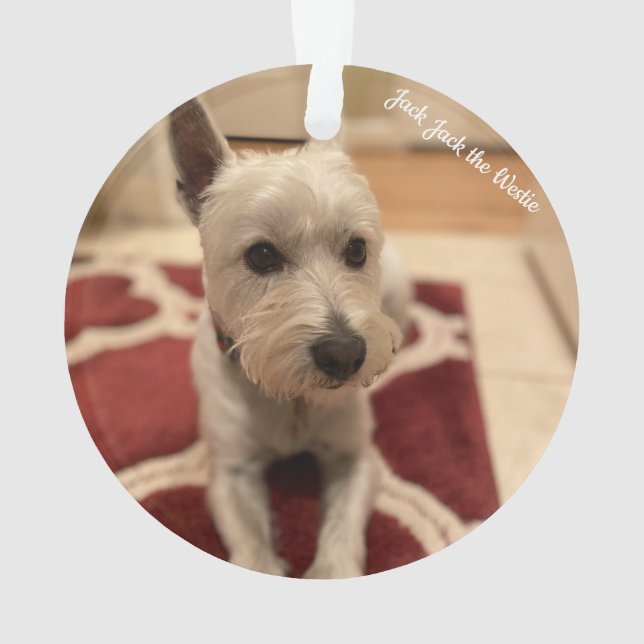 Niedlich Westie Ornament (Rückseite)