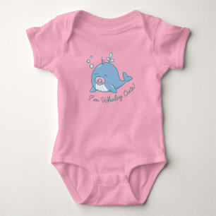 Niedlich Whale Baby Dusche Whaley Niedlich Girl Pi Strampler