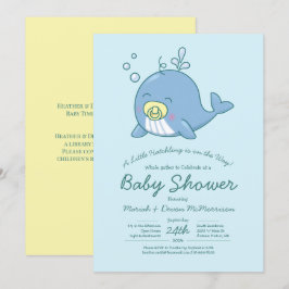 Niedlich Whale Baby Shower Kawaii Einladung