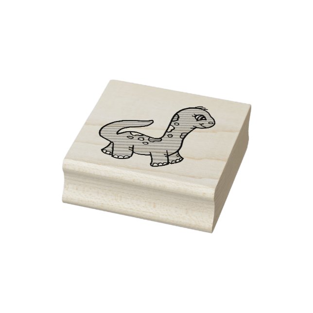 Niedlich Whimsical Dinosaurier Gummistempel (Stempel)
