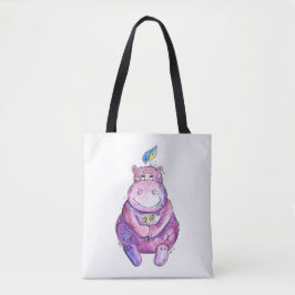 Niedlich Whimsical Lila Hippo Tasche