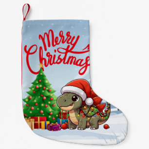 Niedlich/Whimsisches Weihnachtsstegosaurus Kleiner Weihnachtsstrumpf