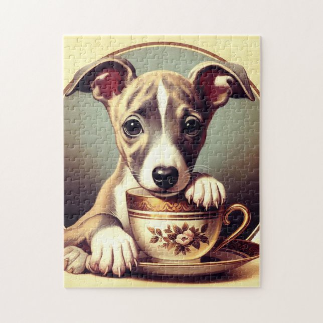 Niedlich Whippet Puppy (Vertikal)
