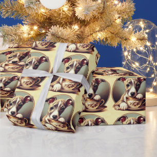 Niedlich Whippet Puppy Geschenkpapier
