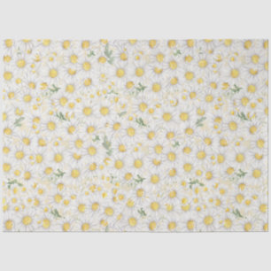 Niedlich White Daisy Blumendecoupage Seidenpapier