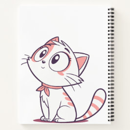 Niedlich White & Pink Kitten - Kinder-Notebook Notizbuch