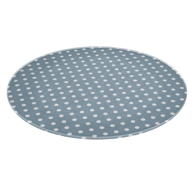 Niedlich White Polka Dot Schneidebrett (Ecke)