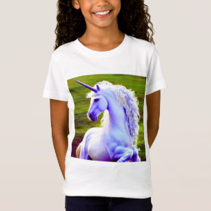 Niedlich White Unicorn AI Designer T-Shirt