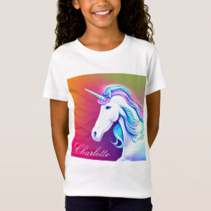 Niedlich White Unicorn AI Designer T - Shirt